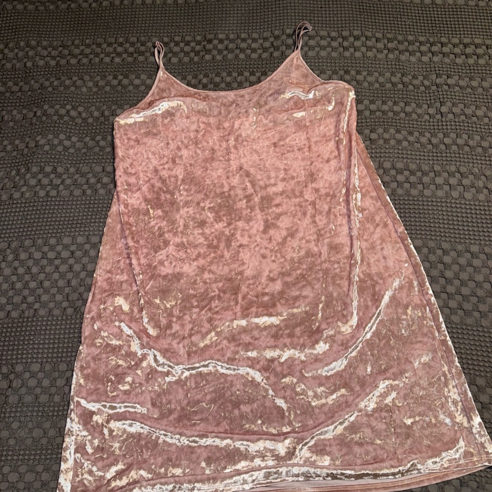 Victoria Secret Velvet Pink Slip Dress